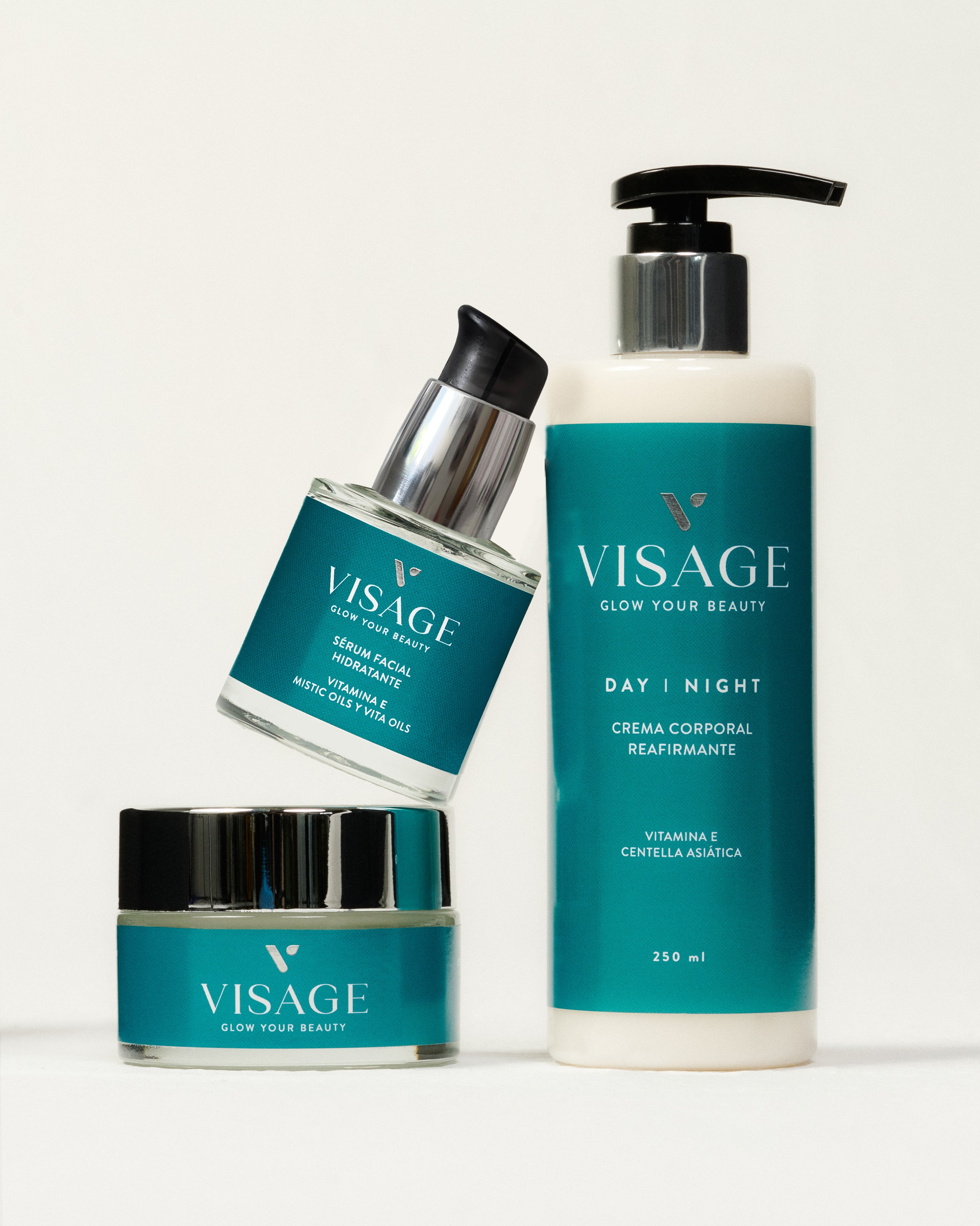 LÍNEA SIMPLE MATCH / SÉRUM FACIAL HIDRATANTE + CREMA FACIAL HIDRATANTE + CREMA CORPORAL REAFIRMANTE